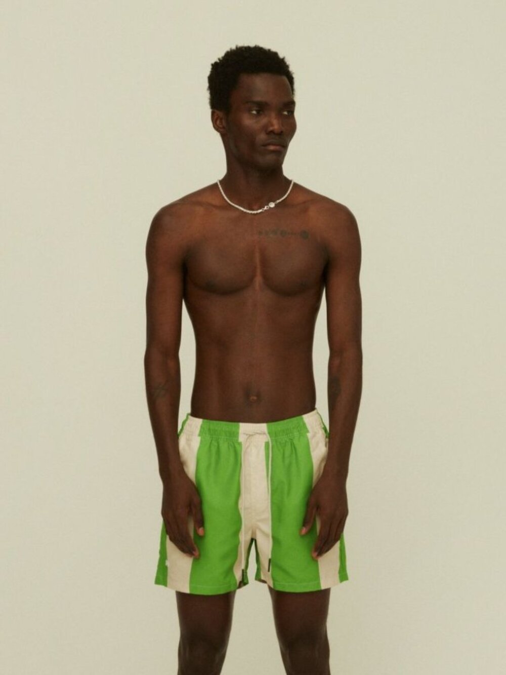 OAS Emerald Stripe Swim Shorts Size Large